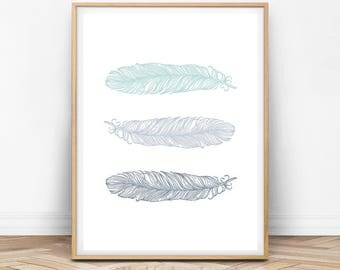 Feather Wall Art feather wall art | etsy Feather Wall Art feather wall art | etsy