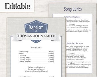 baptism program template free