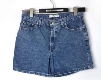 TOMMY HILFIGER JEANS • Vintage Shorts • Size 12 • Denim short trousers • 90s Jeans shorts • made in Canada