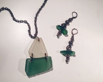 Sea glass pendant