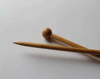 Vintage Knitting Needles Old Wood Needles Gift For Knitter Grandma Soviet Needles Pins Handmade Wooden Tool Knitting Notions Made In Estonia