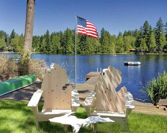 Free Shipping! Michigan Adirondack Chair