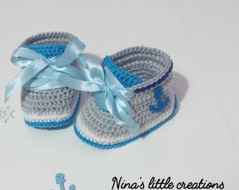 CROCHET PATTERN for Sneaker Slippers chuck style adult and
