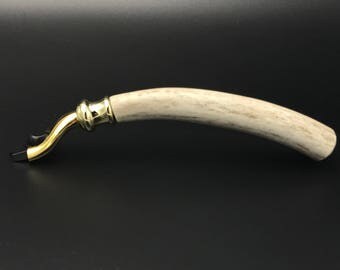 Deer Antler Gillette Mach 3/5 Razor / Brass Finish / Hunter / Grooming / Shaving / Beard / Face / Outdoors / Mens Shaver / Mens Style / Barb