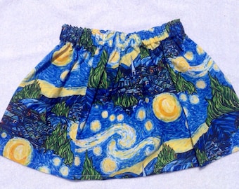 Starry Night Fairy dress Inspired by Vincent Van Gogh Painting