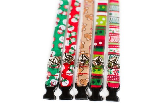 Christmas Cat Collar Cat Collar Holiday Cat Collar Seasonal