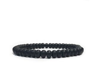 Onyx Bracelet Mens Beaded Bracelet Mens Onyx Bracelet Mens Jewelry Gift for him Gift for husband Gift for him