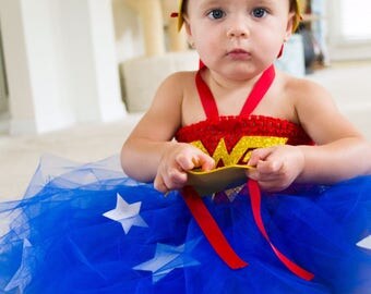 Wonder women tutu set, Wonder woman baby costume,Wonder women toddler Outfit, Wonder women birthday baby tutu,Wonder women tutu,Wonder women