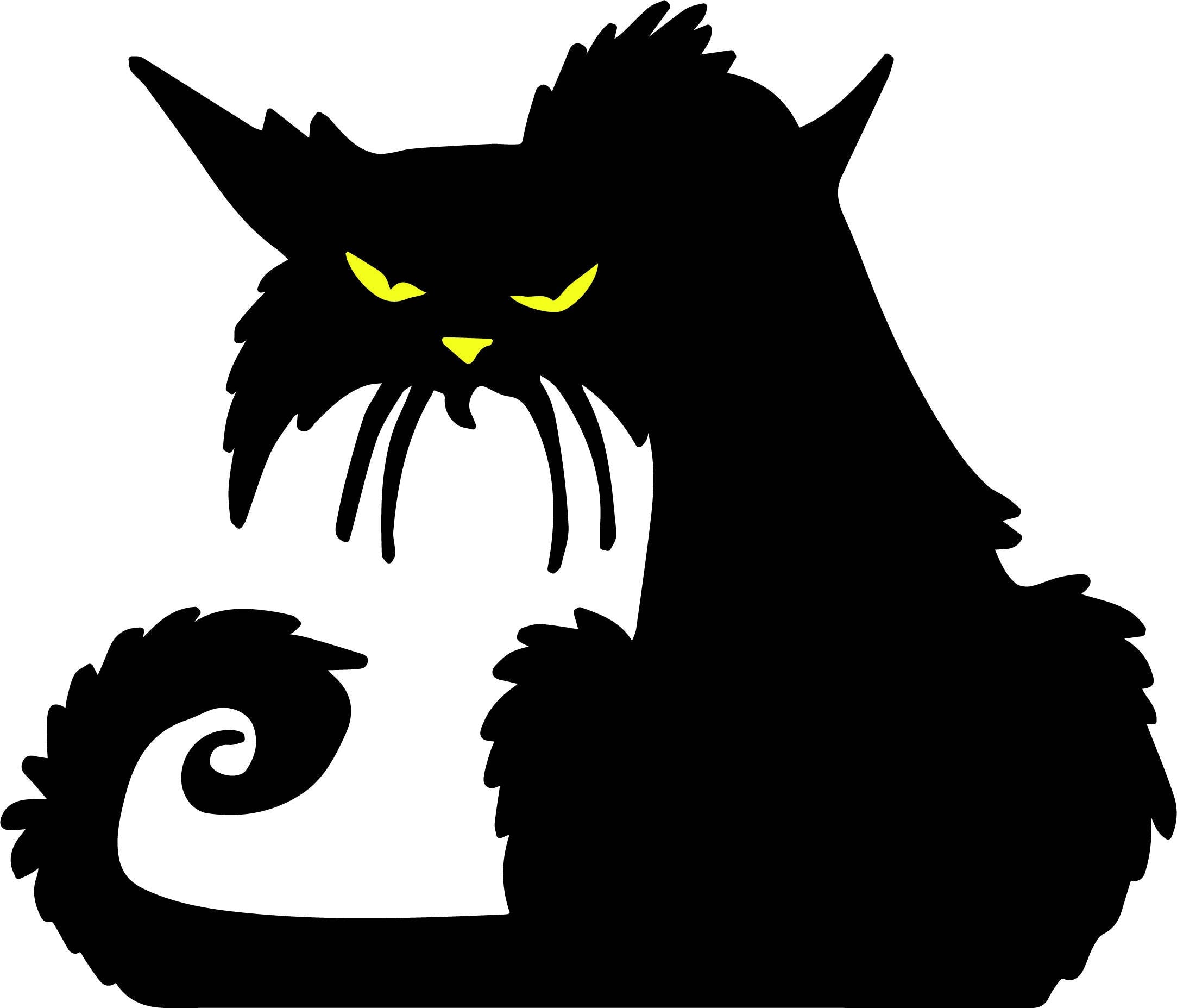 Download Vintage Halloween SVG Set of 10 black cat pumpkins witch