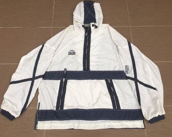 Vintage KAPPA Sport Half Zip Windbreaker Cagoule Big Logo Spell Out Jacket