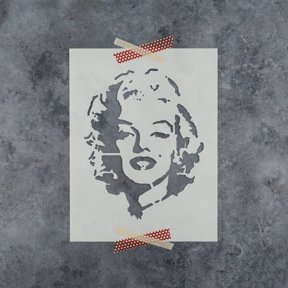 Marilyn Monroe Stencil Reusable DIY Craft Stencils of