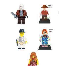 Custom made Horror Exorcist The Ring Jason Freddy Chucky The Nightmare Before Christmas ***choose one*** compatible with Lego Collection