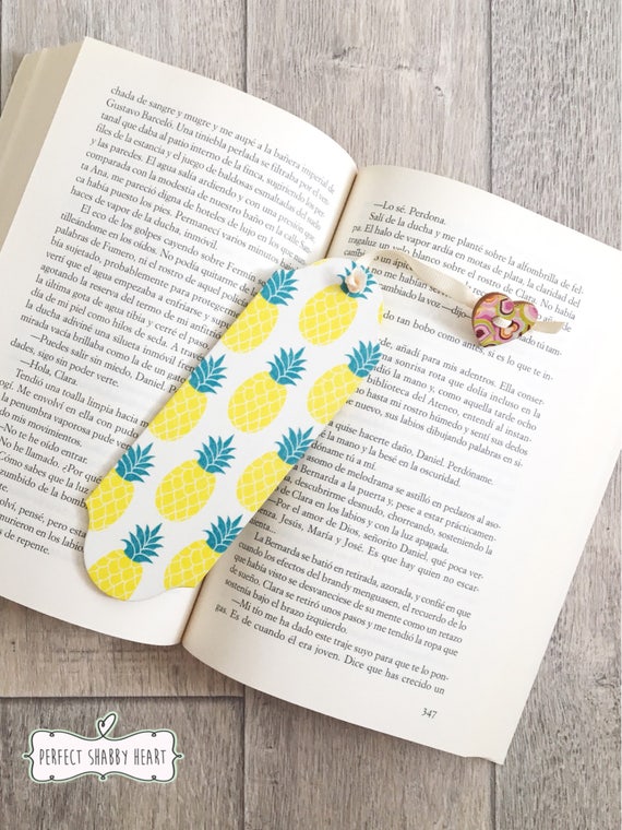Personalised pineapple bookmark pineapple gift pineapple