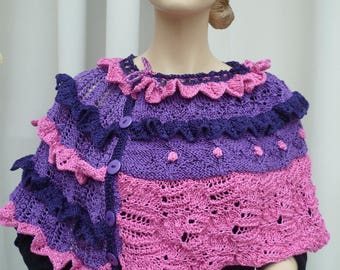 poncho or heater shoulder hand knitted