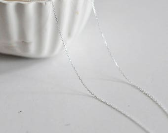 Full silver thin chain Sterling 925 Silver 40cm / 18 inches