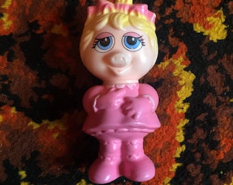 1990s Miss Piggy Muppet Babies Plastic Toy