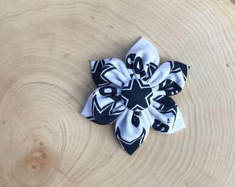 Dallas Cowboys, baby girl, toddler girl headband, flower bow, fabric flower, bow