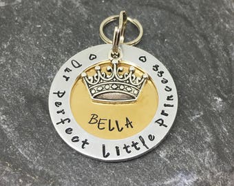 Custom dog tag- Dog collar tag- Dog tags for dogs- Princess dog tag- Our perfect little princess- Pet ID tag- Dog ID- Pet supplies