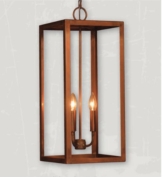 Copper Chandelier Pendant Light Copper Light Fixture Rustic