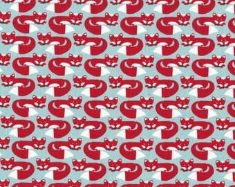Fabric patchwork FOX HOLLOW MONALUNA organic cotton
