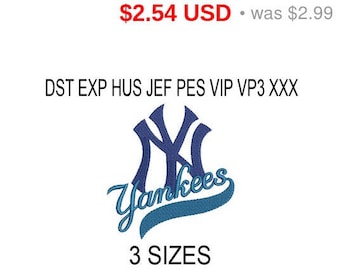 TODAY SALE 15% New York Yankees embroidery design logo / embroidery designs / INSTANT download machine embroidery pattern