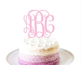 Rustic Cake Topper Monogram Personalized Custom Rustic Cake Topper Monogram Personalized Custom