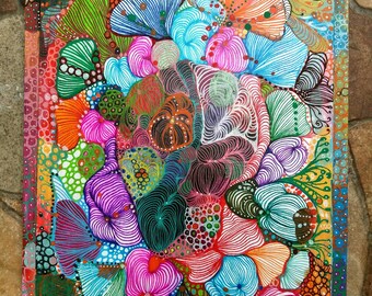 Abstract painting, abstract painting, titled "Soft"