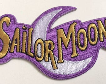Sailor Moon Patch (3.75 Inch) Embroidered Iron / Sew on Badge Applique Retro Cartoon Manga Souvenir Costume Magic Luna Cat Sailor Mercury
