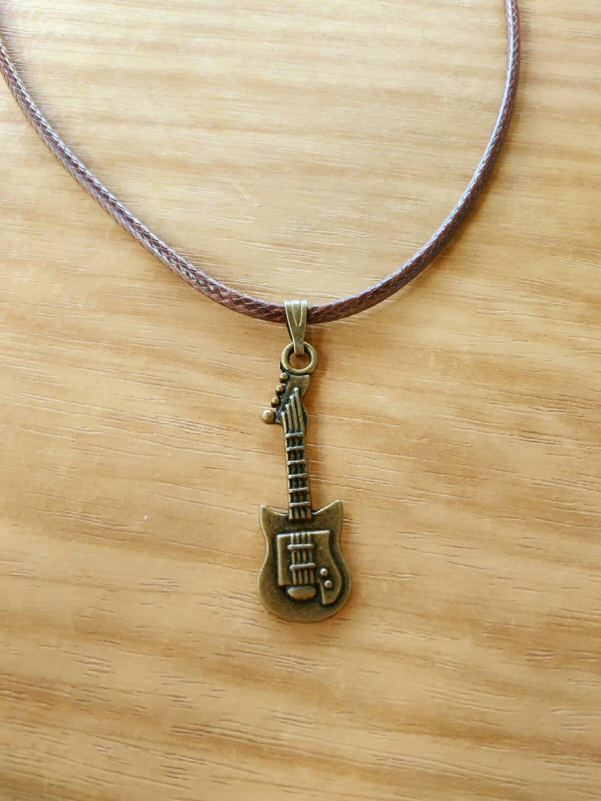Guitar electric guitar necklace pendant