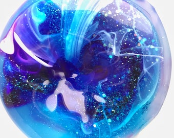 Glitter slime // galaxy slime // stretchy slime // sensory toy // desk toy // stress ball // party favor