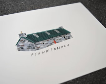Original painting Peanmeanach bothy picture bothies scottish A5