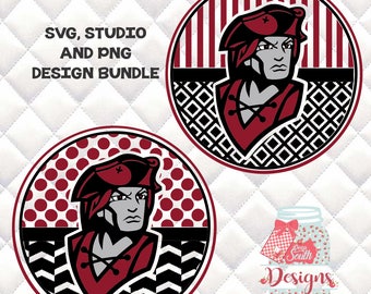 Colgate Raiders SVG, Silhouette studio bundle - 2 design download
