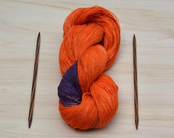 Lace yarn, Knitting yarn, Orange, BlackBerry, yarn, lace, wool, silk, a threads, Merino