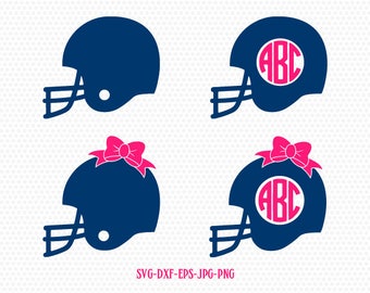 Helmet Monogram SVG, Football Helmet SVG, Football Monogram SVG, Svg Files, Football Svg,for CriCut Silhouette cameo Files svg jpg png dxf
