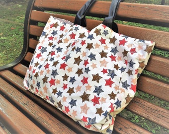 Tote, cabas, fourre-tout en tissu enduit