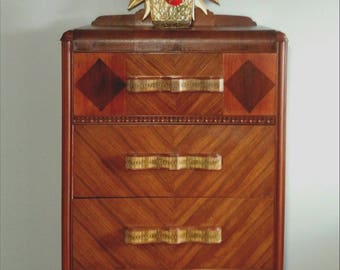 Art Deco Waterfall Dresser Chest of Drawers