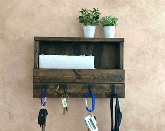 Mail and key holder Rustic mail and key holder Farmhouse