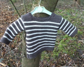 baby boy 3 months chocolate and vanilla sweater