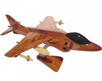 F117 Nighthawk Fighter Jet Wooden Model Made of Mahogany