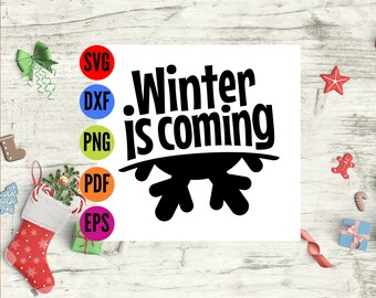 Christmas SVG, SVG Files Christmas, Winter is coming SVG Cricut Cut File, Christmas Clip Art Bundle Svg, Christmas Svg Files, Winter Svg