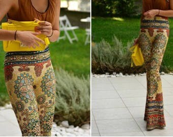Retro Flare Pants - Bell Bottoms - Wide Leg Pants