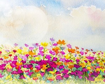 Landscape Watercolour Painting Q185