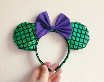 The Little Mermaid Ariel, Mickey and Minnie Mouse, Classic Disney Character Ears Headband