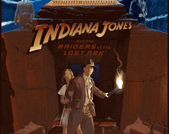 Laurent Durieux, Raiders of the Lost Ark, Indiana Jones, Limited Edition, Print, Art, Screenprint