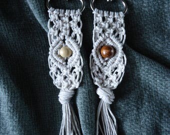 Macrame key chain | Etsy