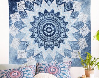 Mandala Wall Tapestry Boho Home Decor Buddha Wall Decorate Hanging Throw Yoga Carpet Bohemia Beach Blanket Bed Cover Home Improvement Picnic