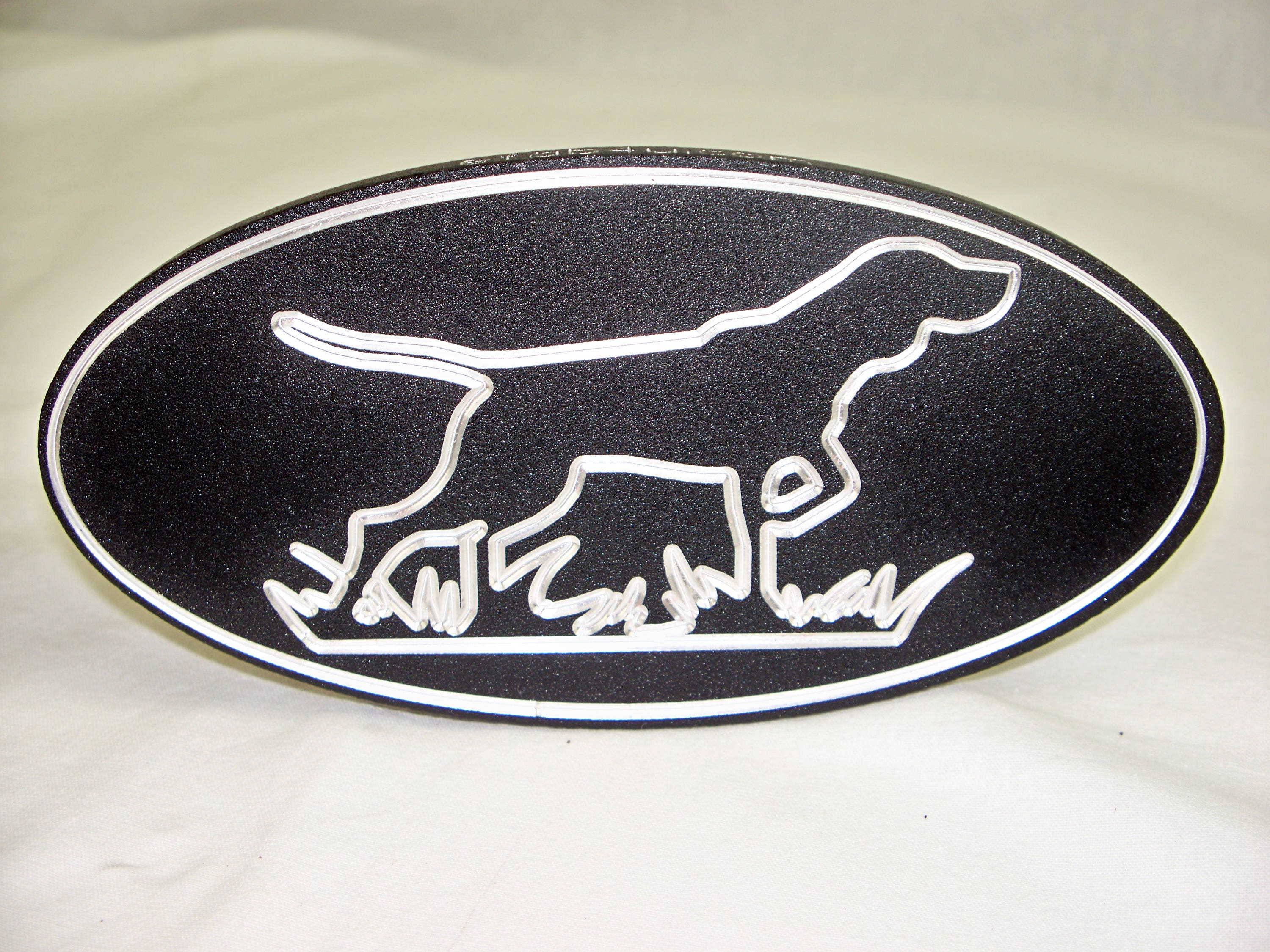 Custom Hitch Cover Hunting Dog Billet Aluminum