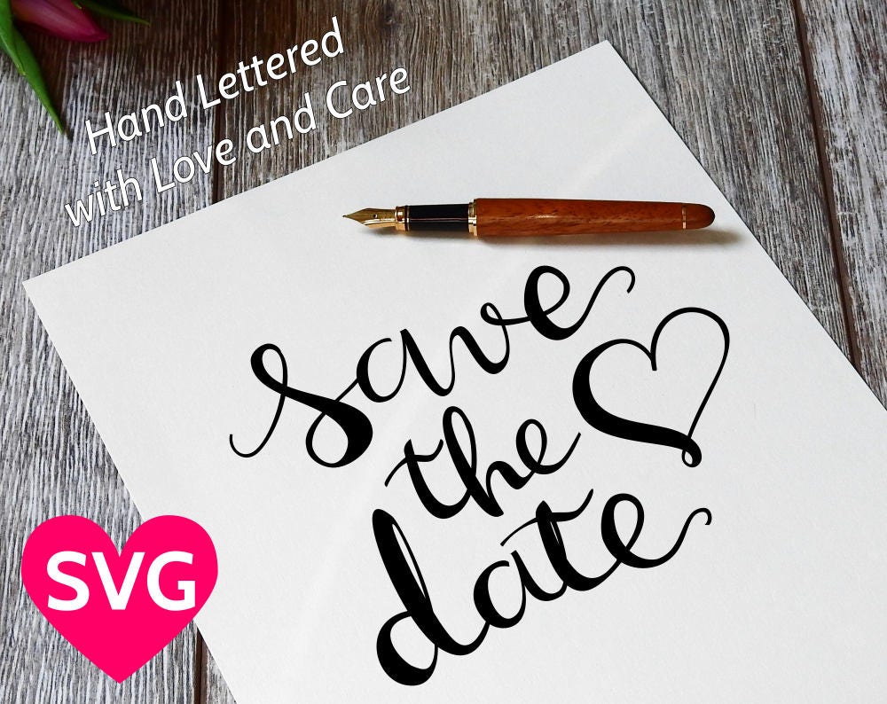 Download Save the Date SVG file, Printable Wedding Invites PDF ...