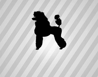 poodle Silhouette - Svg Dxf Eps Silhouette Rld RDWorks Pdf Png AI Files Digital Cut Vector File Svg File Cricut Laser Cut