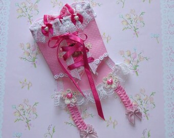 Bustier card, glamorous corset